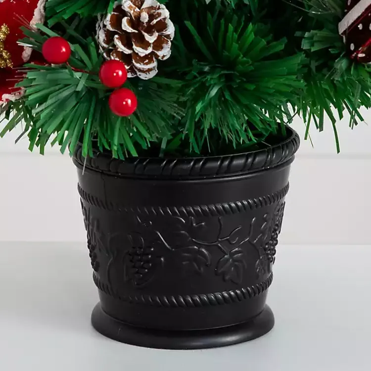 Christmas Arrangements & Garland>Kirklands Home Pre-Lit Poinsettia Christmas Tree Arrangement
