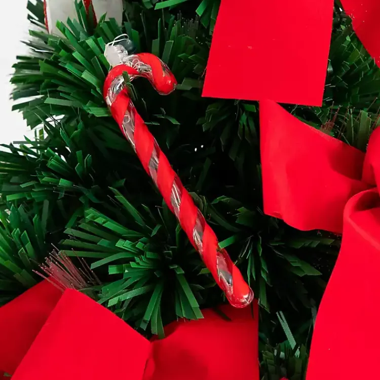 Christmas Arrangements & Garland>Kirklands Home Pre-Lit Red Bow Christmas Tree Arrangement