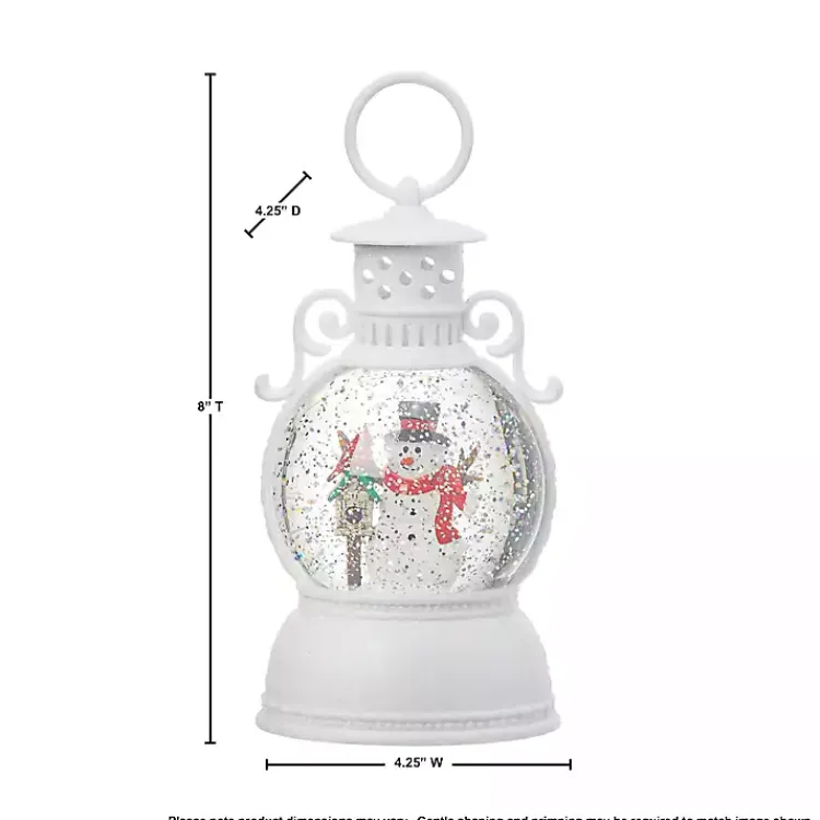 Christmas Decorations>Kirklands Home Pre-Lit Snowman and Cardinal Snow Globe White