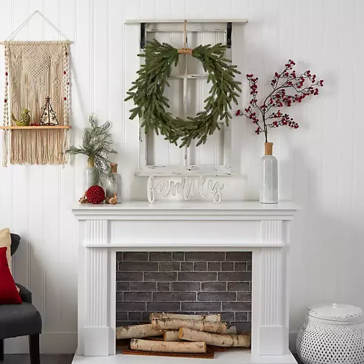 Christmas Wreaths>Kirklands Home Pre-Lit Twine Bound Pine Branch Wreath Green