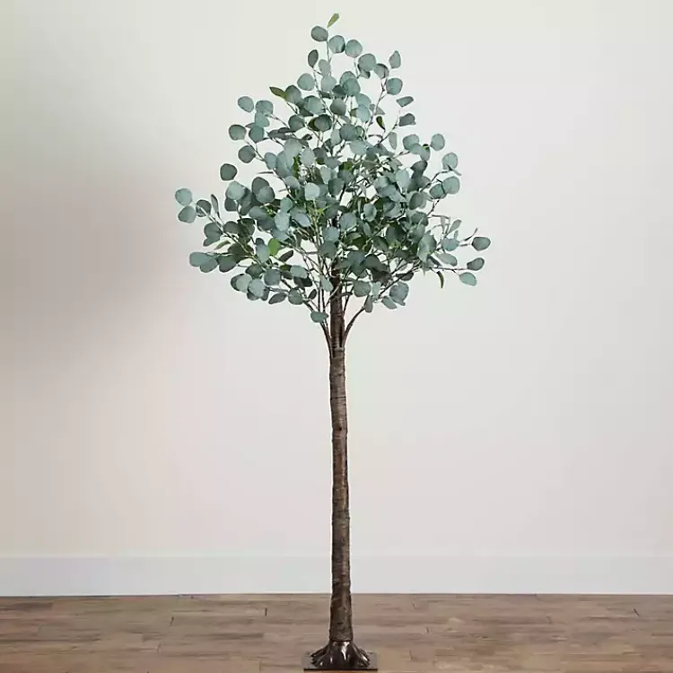 Trees & Topiaries>Kirklands Home Pre-Lit Warm LED Eucalyptus Plant, 6 ft.