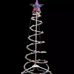 Outdoor Christmas Decorations>Kirklands Home Pre-Lit White Spiral Christmas Tree, 3 ft.