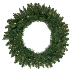 Christmas Wreaths>Kirklands Home Pre-Lit Winona Fir Wreath Green