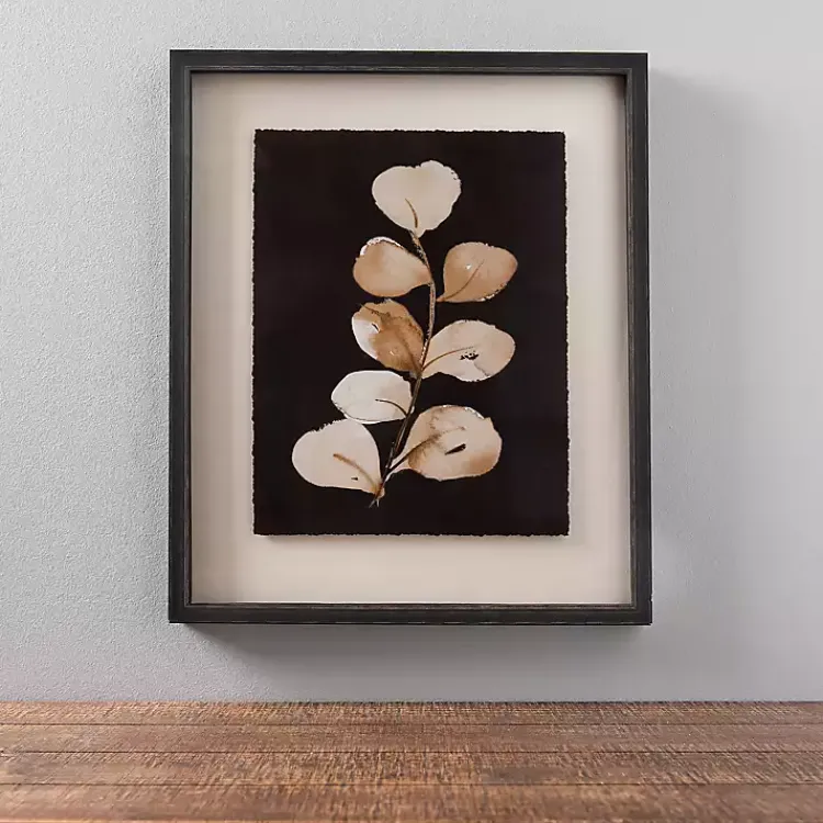 Kirklands Home Pressed Leaves II Framed Art Print New