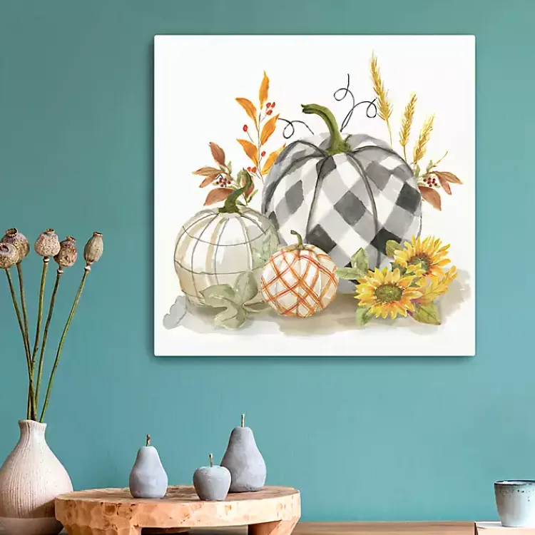 Fall>Kirklands Home Pumpkin Décor II Canvas Art Print, 20x20