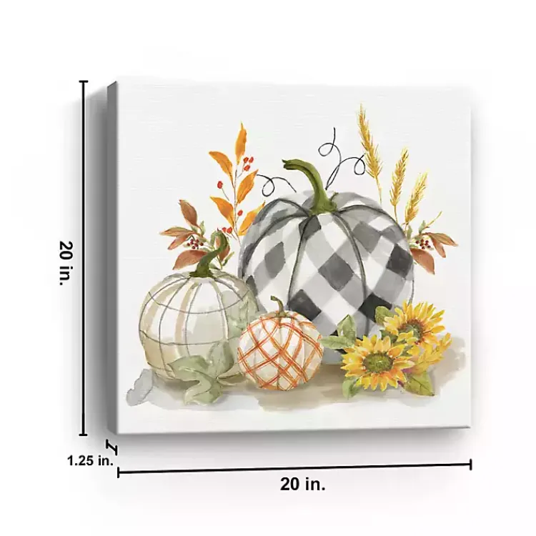 Fall>Kirklands Home Pumpkin Décor II Canvas Art Print, 20x20