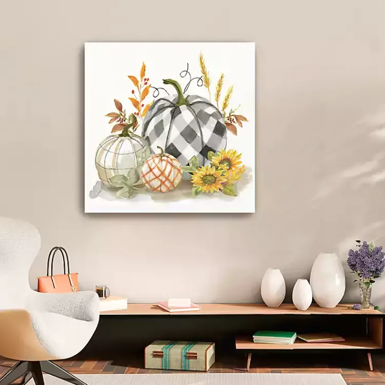 Fall>Kirklands Home Pumpkin Décor II Canvas Art Print, 30x30
