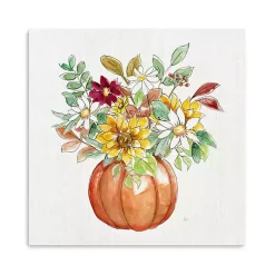 Fall>Kirklands Home Pumpkin Fall Bouquet Canvas Art Print, 20x20