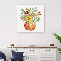 Fall>Kirklands Home Pumpkin Fall Bouquet Canvas Art Print, 30x30