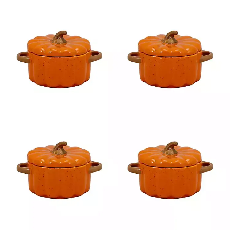 Fall>Kirklands Home Pumpkin Mini Tureens, Set of 4 Orange