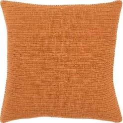 Pillows>Kirklands Home Pumpkin Subtle Striped Oversized Pillow Orange
