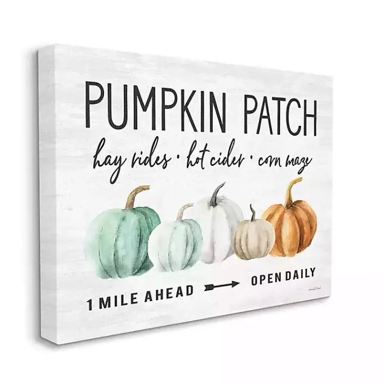 Fall>Kirklands Home Pumpkin Patch Farmhouse Canvas Art Print