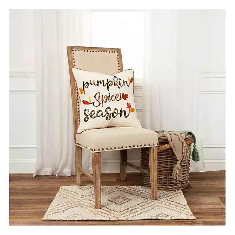 Fall>Kirklands Home Pumpkin Spice Season Harvest Throw Pillow