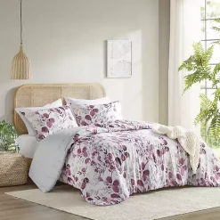 Kirklands Home Purple Botanical 3-pc. Full/Queen Comforter Set Sale