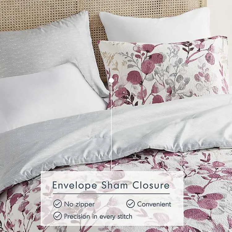 Kirklands Home Purple Botanical 3-pc. Full/Queen Comforter Set Sale