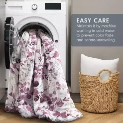 Kirklands Home Purple Botanical 3-pc. Full/Queen Comforter Set Sale