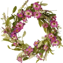 Wreaths>Kirklands Home Purple Daisy and Lavender Wreath