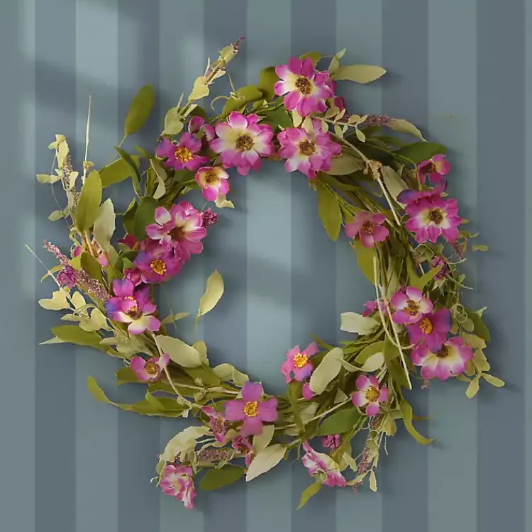 Wreaths>Kirklands Home Purple Daisy and Lavender Wreath