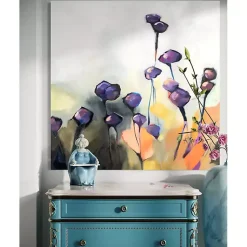 Kirklands Home Purple Poppy Canvas Art Print Outlet