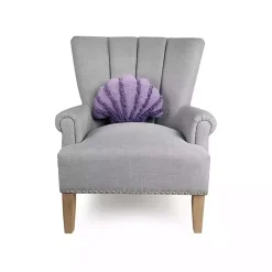 Pillows>Kirklands Home Seashell Shaped Throw Pillow Purple