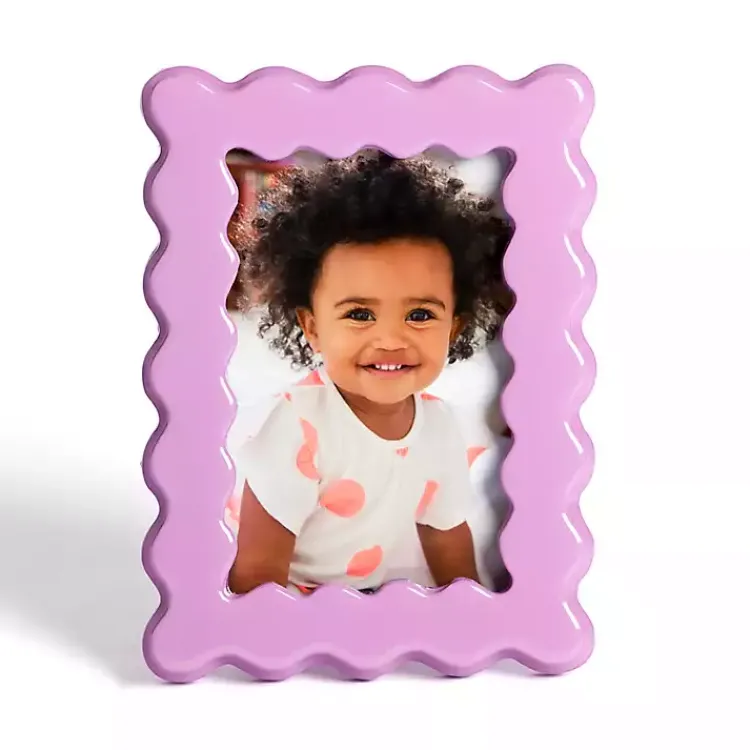 Picture Frames>Kirklands Home Wavy Layer Picture Frame, 4x6 Purple