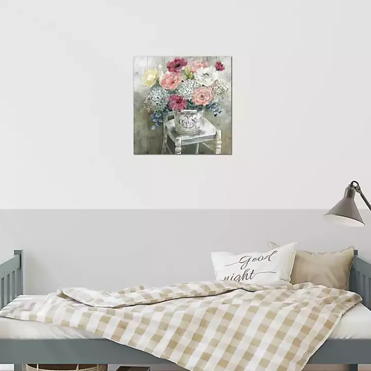 Kirklands Home Quaint Cottage Bouquet Giclee Canvas Art Print Online