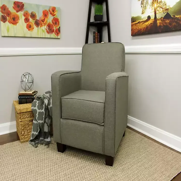Kirklands Home Quartz Johnston Upholstered Accent Chair Gray Discount
