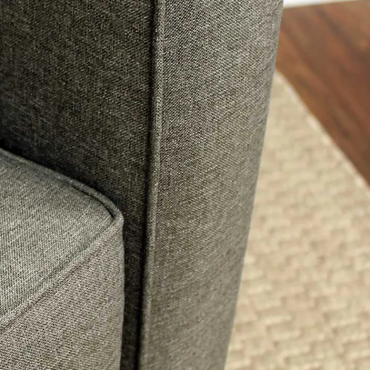 Kirklands Home Quartz Johnston Upholstered Accent Chair Gray Discount