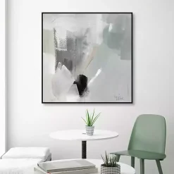 Kirklands Home Quiet Framed Canvas Art Print Gray Discount