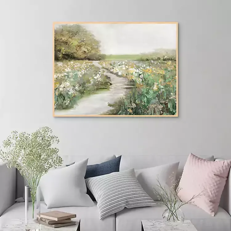 Kirklands Home Quiet Meadow Framed Canvas Art Print Sale