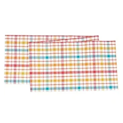Kirklands Home Radley Plaid Reversible Table Runner Multi Sale