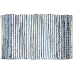 Kirklands Home Rag Denim Accent Rug Clearance