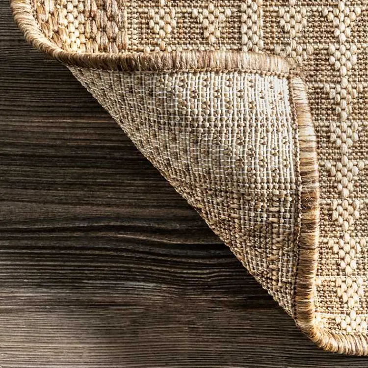Kirklands Home Raina Tribal Zig Zag Outdoor Rug, 5x8 Brown Discount