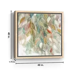 Kirklands Home Rainy Cascade I Framed Canvas Art Print, 40x40 Multi Sale
