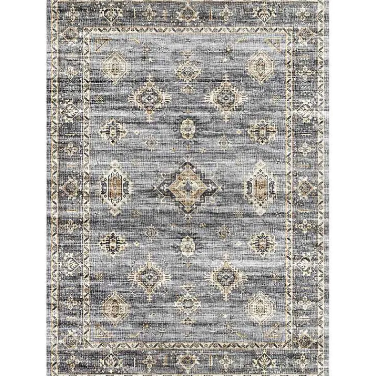 Kirklands Home Raquel Washable Area Rug, 7x9 Gray Sale