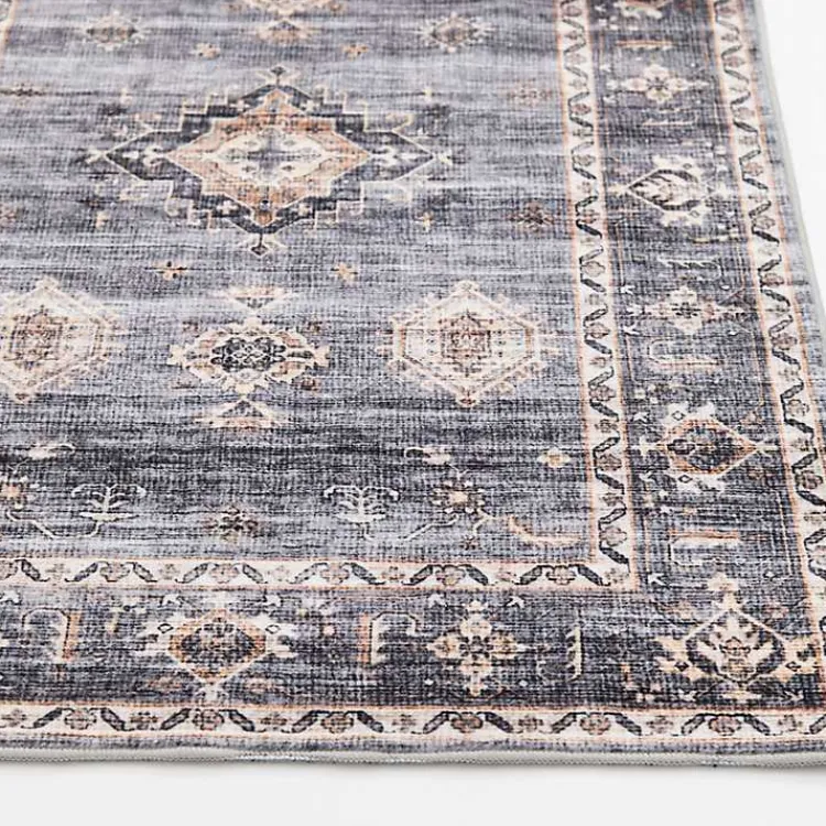 Kirklands Home Raquel Washable Area Rug, 7x9 Gray Sale