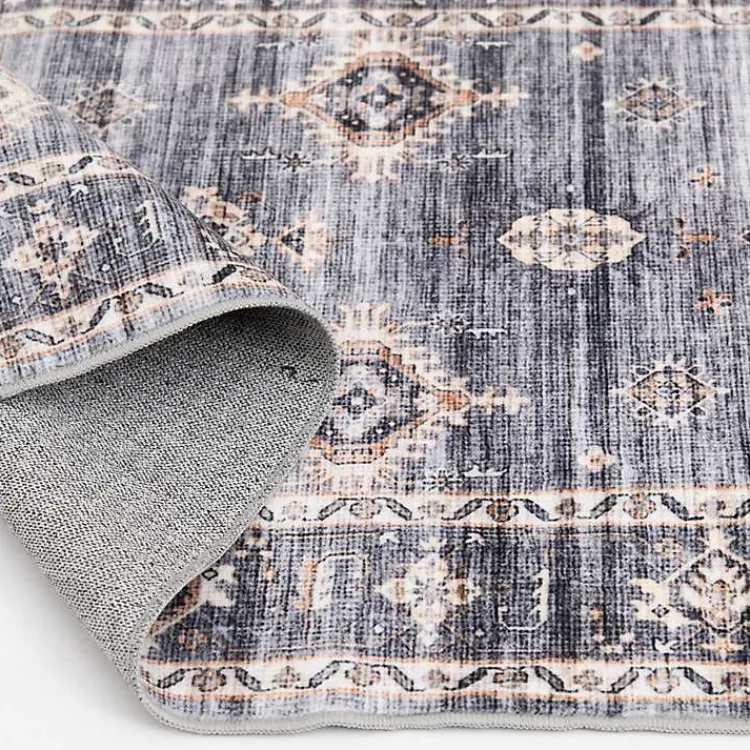 Kirklands Home Raquel Washable Area Rug, 7x9 Gray Sale