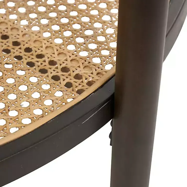 Kirklands Home Rattan and Glass 2-Tier Coffee Table Clearance