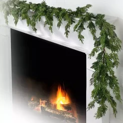Christmas Arrangements & Garland>Kirklands Home Real Touch Cedar Garland Green