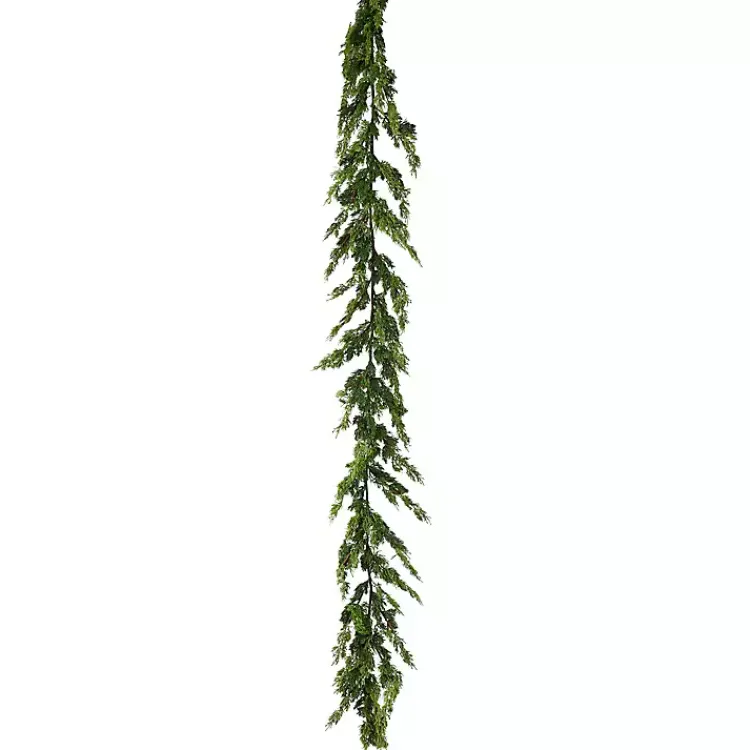 Christmas Arrangements & Garland>Kirklands Home Real Touch Cedar Garland Green
