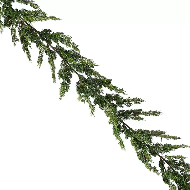 Christmas Arrangements & Garland>Kirklands Home Real Touch Cedar Garland Green