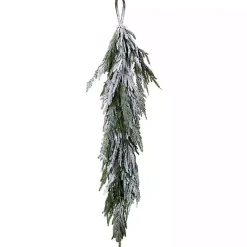 Christmas Arrangements & Garland>Kirklands Home Real Touch Flocked Norfolk Pine Garland