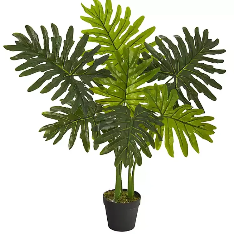 Trees & Topiaries>Kirklands Home Real Touch Potted Tree Philodendron, 36 in.