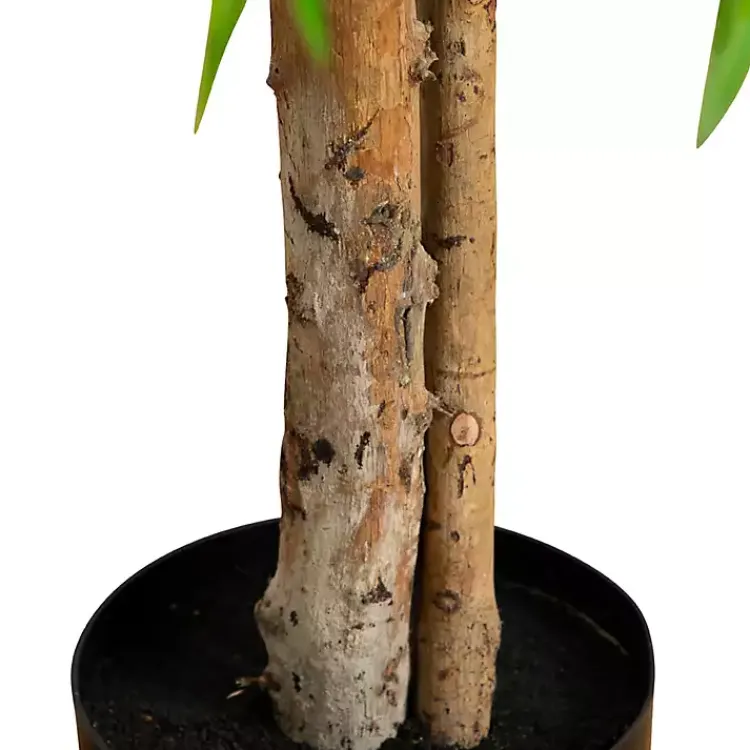 Trees & Topiaries>Kirklands Home Real Touch Willow Tree in Black Planter, 4 ft.