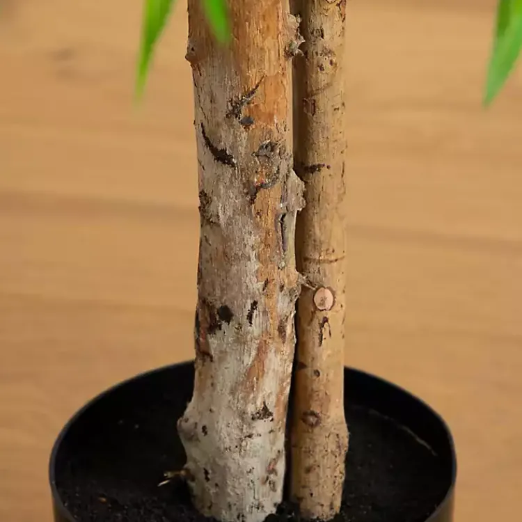Trees & Topiaries>Kirklands Home Real Touch Willow Tree in Black Planter, 4 ft.