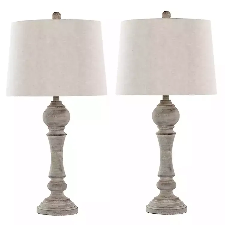 Kirklands Home Reclaimed Wilton Table Lamps, Set of 2 Gray Hot