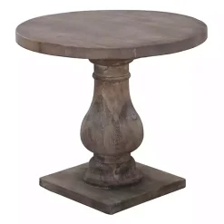 Kirklands Home Reclaimed Pine Caroline Accent Table Brown Outlet