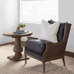 Kirklands Home Reclaimed Pine Caroline Accent Table Brown Outlet