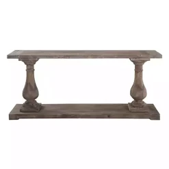 Kirklands Home Reclaimed Pine Caroline Console Table Brown