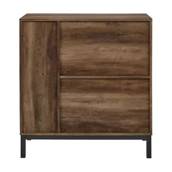 Kirklands Home Reclaimed Wood Industrial Bar Cabinet Brown Discount